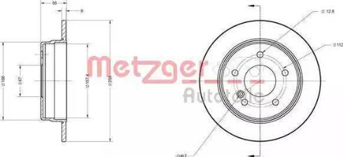 Metzger 6110395 - Stabdžių diskas autoreka.lt