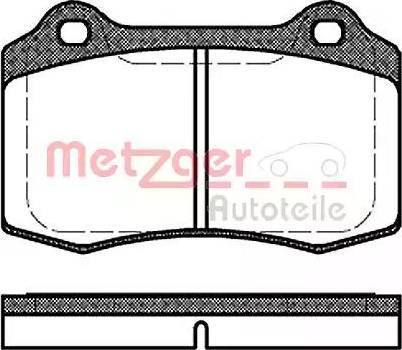 Metzger 1170725 - Stabdžių trinkelių rinkinys, diskinis stabdys autoreka.lt