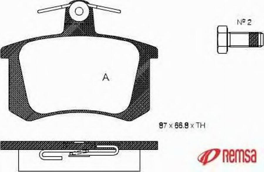 Metzger 013520 - Stabdžių trinkelių rinkinys, diskinis stabdys autoreka.lt