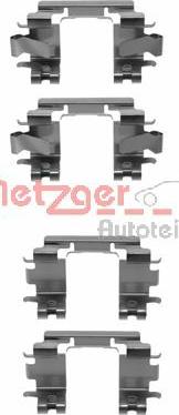 Metzger 109-1257 - Priedų komplektas, diskinių stabdžių trinkelės autoreka.lt