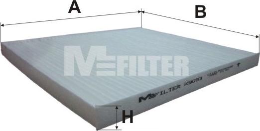 Mfilter K 9093 - Filtras, salono oras autoreka.lt