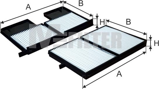 Mfilter K 9145-2 - Filtras, salono oras autoreka.lt