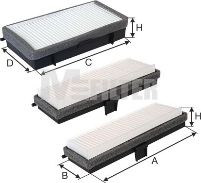 Mfilter K 9153-3 - Filtras, salono oras autoreka.lt