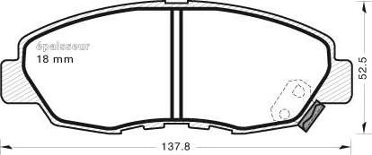 MGA 414 - Stabdžių trinkelių rinkinys, diskinis stabdys autoreka.lt