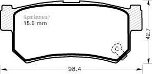 Magneti Marelli 600000099690 - Stabdžių trinkelių rinkinys, diskinis stabdys autoreka.lt