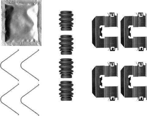 Mintex MBA0058 - Priedų komplektas, diskinių stabdžių trinkelės autoreka.lt