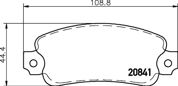 Mintex MDB1088 - Stabdžių trinkelių rinkinys, diskinis stabdys autoreka.lt