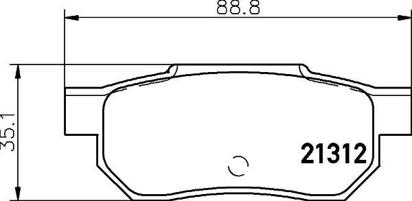 Mintex MDB1360 - Stabdžių trinkelių rinkinys, diskinis stabdys autoreka.lt