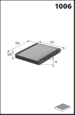 MISFAT HB720 - Filtras, salono oras autoreka.lt