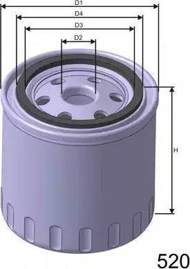 MISFAT Z165 - Alyvos filtras autoreka.lt