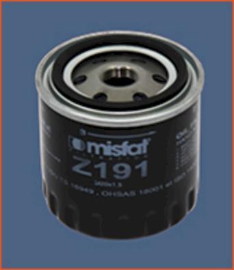 MISFAT Z191 - Alyvos filtras autoreka.lt