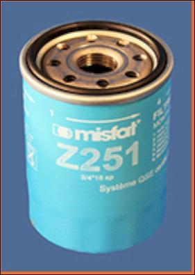 MISFAT Z251 - Alyvos filtras autoreka.lt