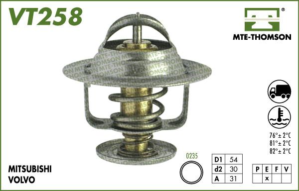 MTE-Thomson VT258.88 - Termostatas, aušinimo skystis autoreka.lt