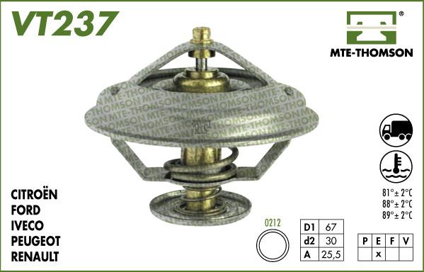 MTE-Thomson VT237.81 - Termostatas, aušinimo skystis autoreka.lt