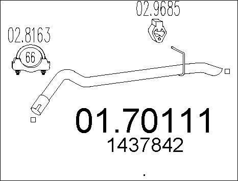 MTS 01.70111 - Išleidimo kolektorius autoreka.lt