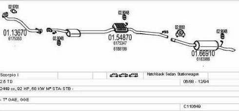 MTS C110649008924 - Išmetimo sistema autoreka.lt