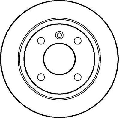 BOSCH BD242 - Stabdžių diskas autoreka.lt