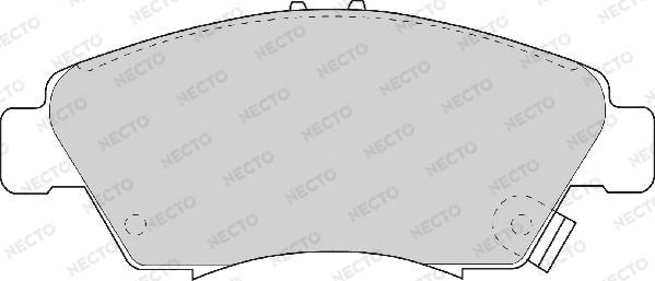 Necto FD6580A - Stabdžių trinkelių rinkinys, diskinis stabdys autoreka.lt