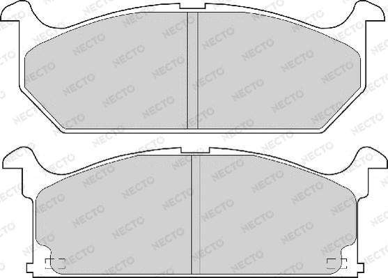 Nipparts 3608004 - Stabdžių trinkelių rinkinys, diskinis stabdys autoreka.lt