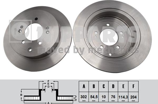 Nipparts N3310533 - Stabdžių diskas autoreka.lt