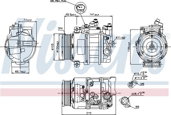 Nissens 89520 - Kompresorius, oro kondicionierius autoreka.lt