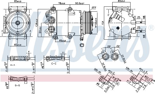 Nissens 890392 - Kompresorius, oro kondicionierius autoreka.lt