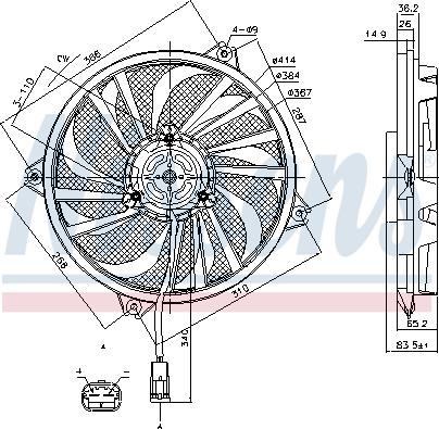 Nissens 85789 - Ventiliatorius, radiatoriaus autoreka.lt