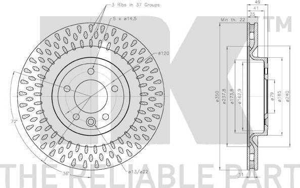NK 314052 - Stabdžių diskas autoreka.lt