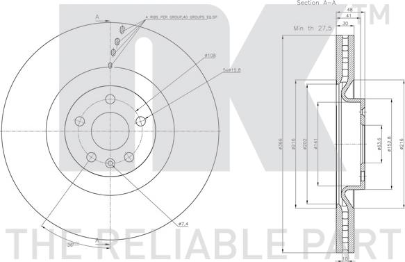 NK 314871 - Stabdžių diskas autoreka.lt