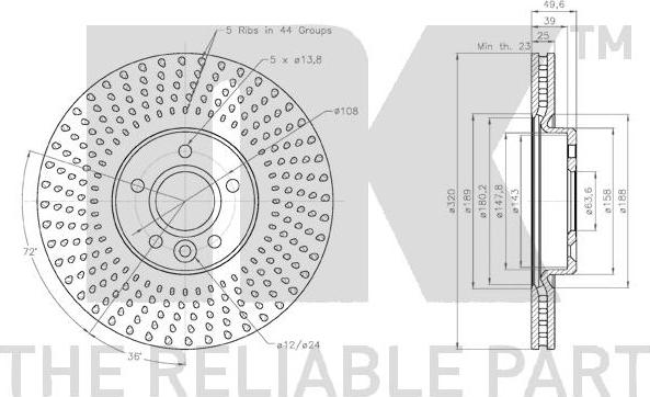 NK 3125105 - Stabdžių diskas autoreka.lt