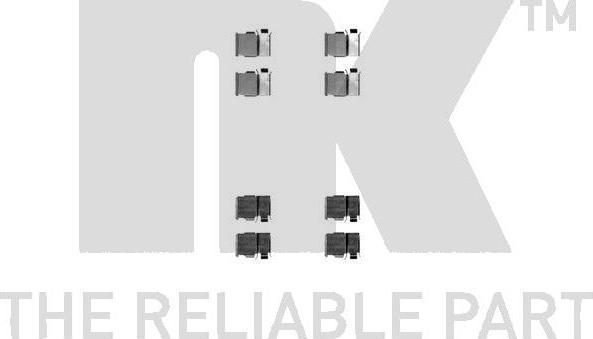 NK 7945033 - Priedų komplektas, diskinių stabdžių trinkelės autoreka.lt