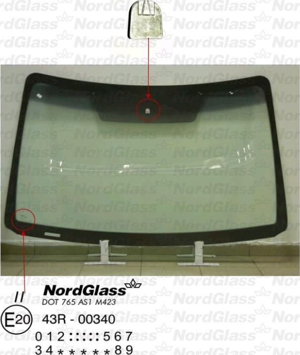 NordGlass 4044956 - Priekinis stiklas autoreka.lt