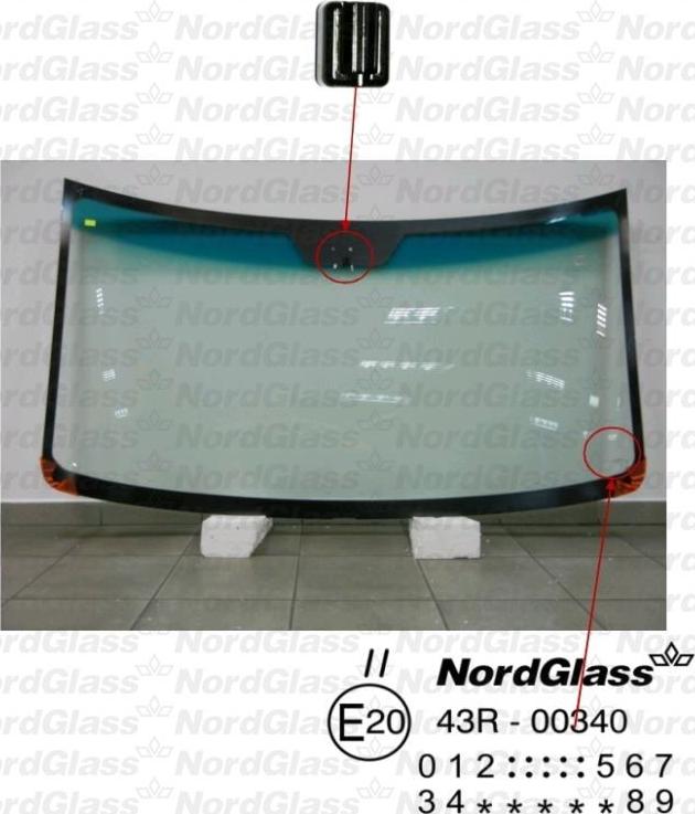 NordGlass 4046143 - Priekinis stiklas autoreka.lt