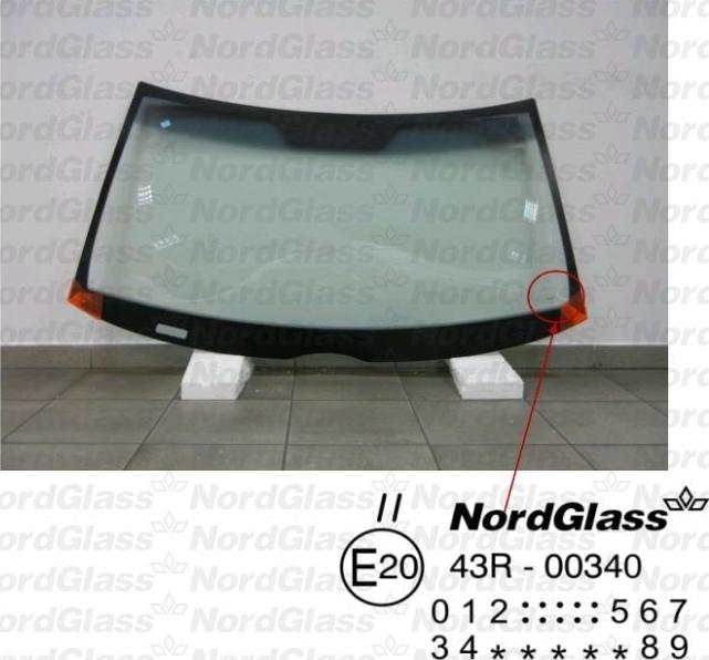 NordGlass 4046145 - Priekinis stiklas autoreka.lt