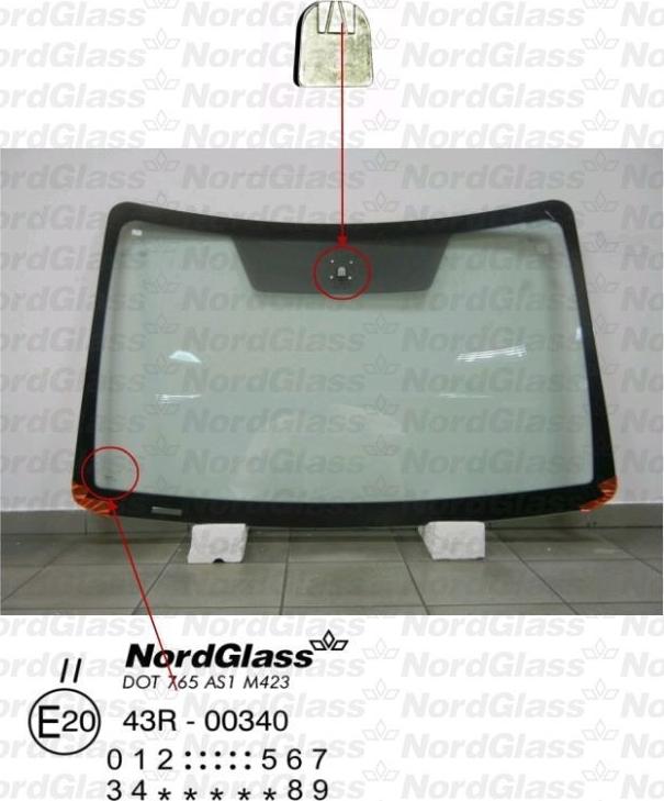 NordGlass 4043724 - Priekinis stiklas autoreka.lt