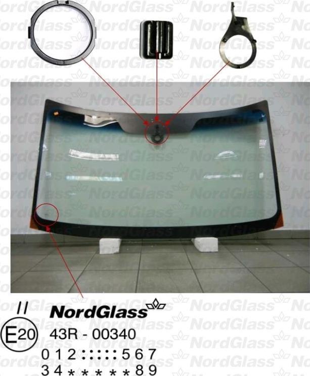 NordGlass 4042466 - Priekinis stiklas autoreka.lt