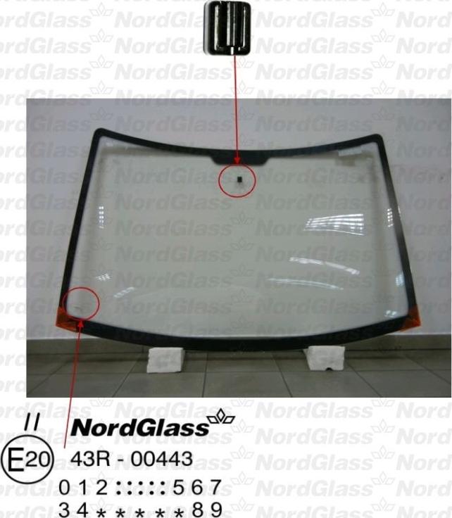 NordGlass 4042428 - Priekinis stiklas autoreka.lt