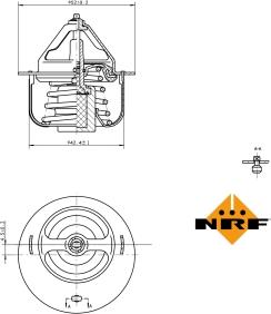 NRF 725057 - Termostatas, aušinimo skystis autoreka.lt