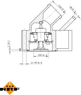 NRF 725102 - Termostatas, aušinimo skystis autoreka.lt