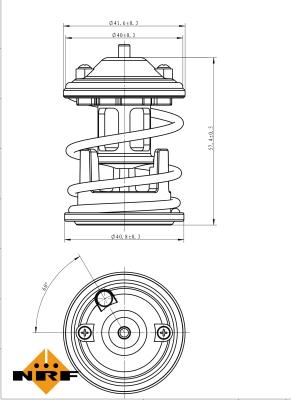 NRF 725219 - Termostatas, aušinimo skystis autoreka.lt