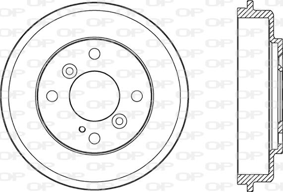 Open Parts BAD9084.10 - Stabdžių būgnas autoreka.lt