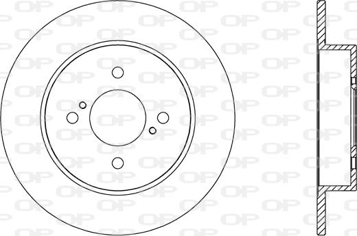 Open Parts BDA2662.10 - Stabdžių diskas autoreka.lt