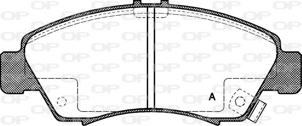 Open Parts BPA0419.02 - Stabdžių trinkelių rinkinys, diskinis stabdys autoreka.lt