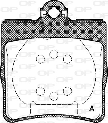Open Parts BPA0678.00 - Stabdžių trinkelių rinkinys, diskinis stabdys autoreka.lt