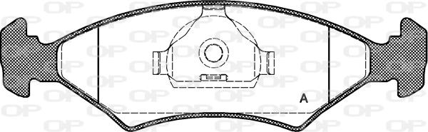 Open Parts BPA0119.20 - Stabdžių trinkelių rinkinys, diskinis stabdys autoreka.lt