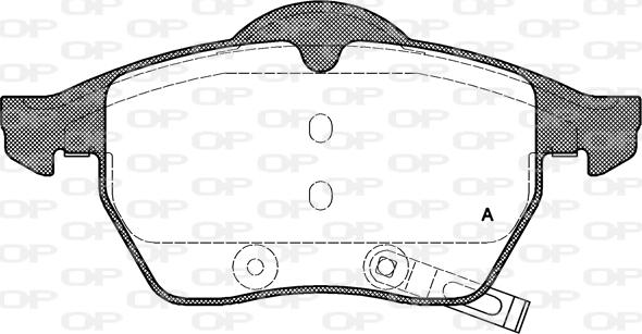 Open Parts BPA0390.32 - Stabdžių trinkelių rinkinys, diskinis stabdys autoreka.lt