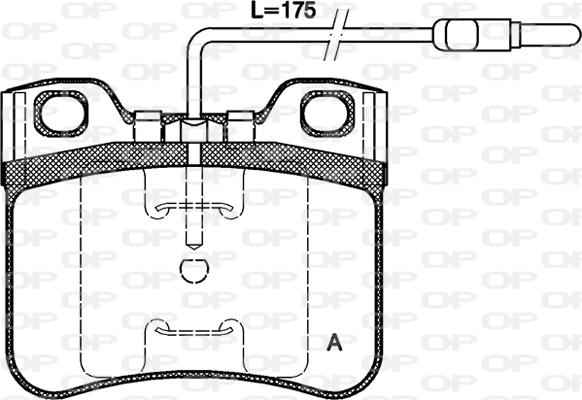 Open Parts BPA0247.14 - Stabdžių trinkelių rinkinys, diskinis stabdys autoreka.lt