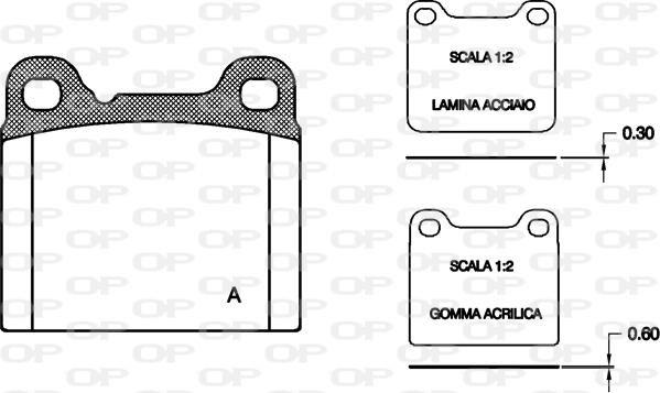 Open Parts BPA0257.20 - Stabdžių trinkelių rinkinys, diskinis stabdys autoreka.lt