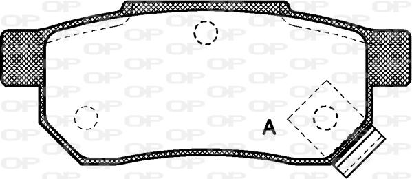 Open Parts BPA0233.02 - Stabdžių trinkelių rinkinys, diskinis stabdys autoreka.lt