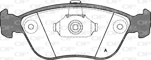 Open Parts BPA0722.00 - Stabdžių trinkelių rinkinys, diskinis stabdys autoreka.lt